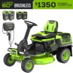 60V 30” CrossoverT Riding Lawn Tractor with (2) 8.0 Ah, (2) 4.0 Ah Batteries & 600-Watt Charger - Image 3