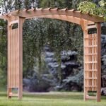 8′ Cedar Walk-Through Garden Arbor - Image 4