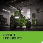 60V 30″ CrossoverT Riding Lawn Tractor with (4) 8.0 Ah Batteries and 600-Watt Charger - Image 10