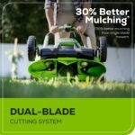 60V 25″ SP Mower 3PC Combo Kit, 16″ String Trimmer and 610CFM Blower - Image 11