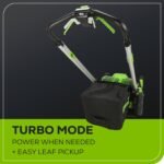 60V 25″ Cordless Battery Dual Blade Self-Propelled Lawn Mower w/ Two (2) 4.0Ah Batteries & Dual-Port Charger - Image 8