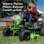 60V 42″ Cordless Battery CrossoverT Riding Lawn Mower: (6) 8.0 Ah Batteries and (3) Dual-Port Turbo Chargers - Image 22