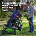 60V 30” CrossoverT Riding Lawn Tractor with (2) 8.0 Ah, (2) 4.0 Ah Batteries & 600-Watt Charger - Image 17