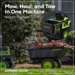 60V 30” CrossoverT Riding Lawn Tractor with (2) 8.0 Ah, (2) 4.0 Ah Batteries & 600-Watt Charger - Image 19