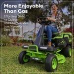 60V 30” CrossoverT Riding Lawn Tractor with (2) 8.0 Ah, (2) 4.0 Ah Batteries & 600-Watt Charger - Image 10