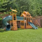 Bear Cave Lodge Swing Set – Installation Available - Image 4