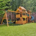 Bear Cave Lodge Swing Set – Installation Available - Image 3
